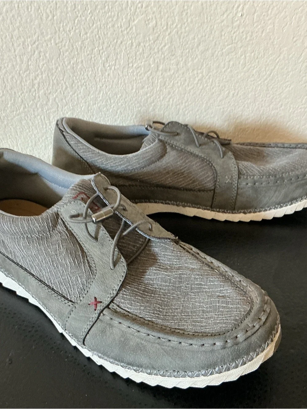 Twisted X Men Zero-X Eco Friendly Gray Casual Moc Toe Slip On Shoe Size 12